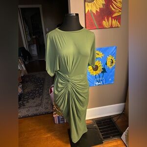 Eloquii T-shirt dress with side ruching, size 16.